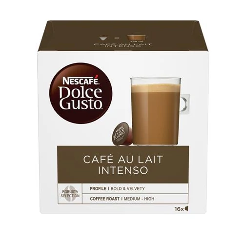 Kávékapszula, 16 db, NESCAFÉ "Dolce Gusto Café au Lait Intenso"