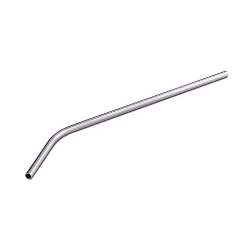 Szívószál, egyenes, fém, 6 db-os, 24 cm