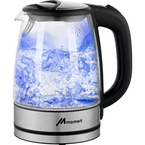 Vízforraló, üvegkannával, 1,7 l ,MOMERT