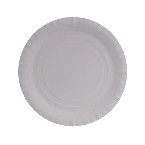 Papírtányér, kerek, 25 cm átmérő, VICTORIA FACILITY