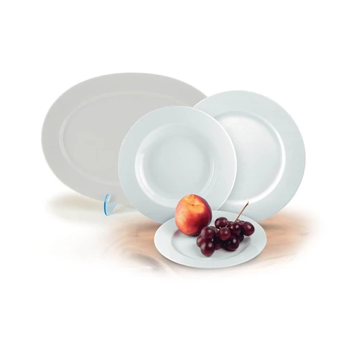 Lapostányér,ROTBERG, fehér, 24 cm, 6db-os szett, 