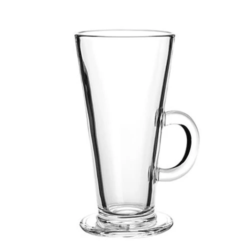 Lattespohár, füllel, 6db-os szett, 31 cl 