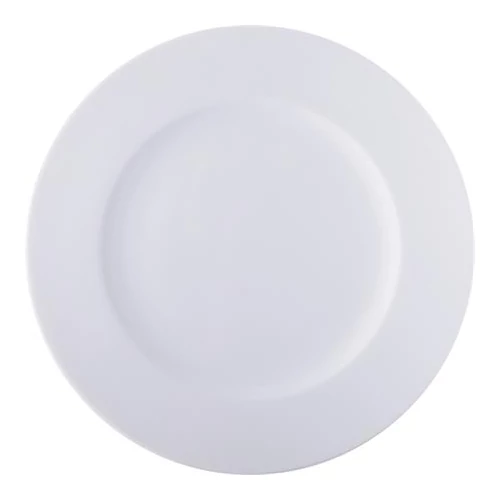 Lapostányér, fehér, 24 cm, 6 db-os szett 