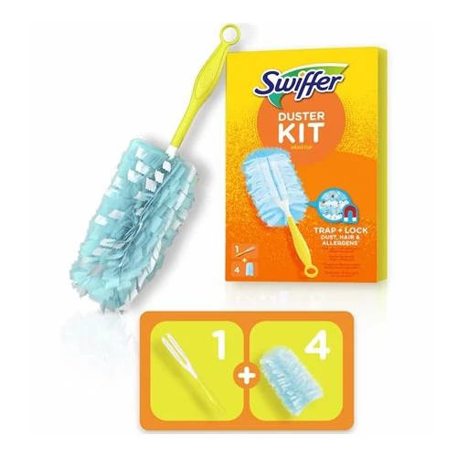 Portörlő készlet, 1 nyél + 4 db utántöltő fej, SWIFFER 