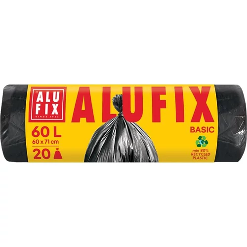Szemeteszsák, 60 l, 20 db, 60x71 cm, 10 µ, ALUFIX 