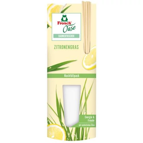 Légfrissítő utántöltő FROSCH Oase citromfűvel pálcikás 90ml