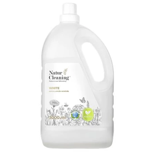Mosógél, hipoallergén, fehér ruhákhoz, 3 l, NATURCLEANING 