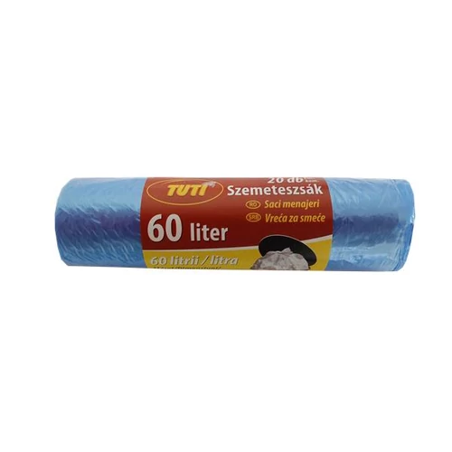 Szemeteszsák, 60 l, 20 db, 