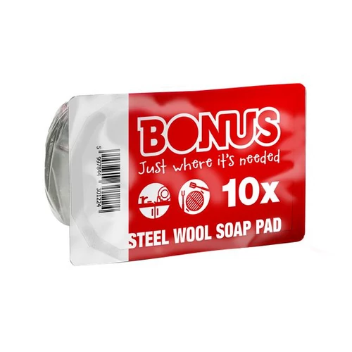 Szappanos párna, rozsdamentes BONUS, 10db/cs