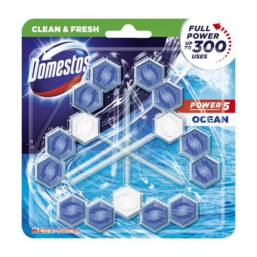 WC fertőtlenítő, 3 db-os, DOMESTOS 