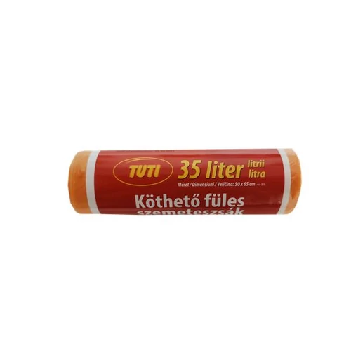 Szemeteszsák, köthető füles, 35 l, 20 db, 