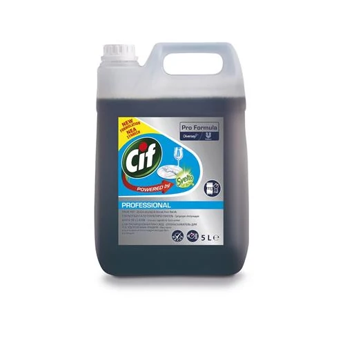 Gépi öblítőszer, kemény vízhez, 5 l, CIF 