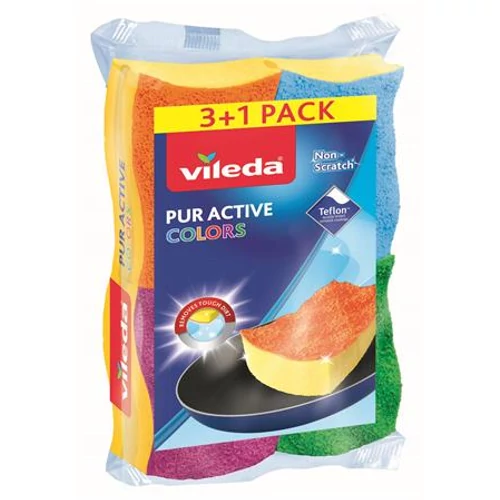 Mosogatószivacs, 3+1 db, VILEDA 