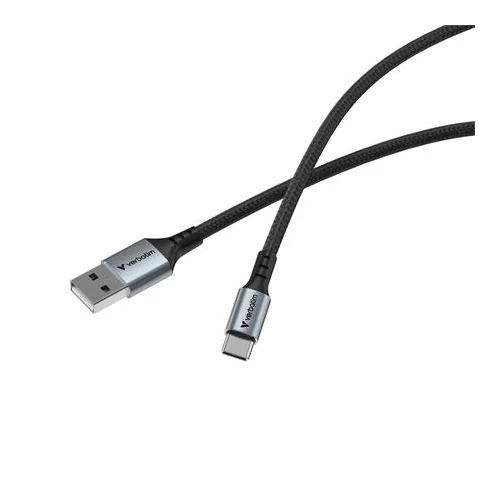 USB kábel, USB-A - USB-C, 1,2m, VERBATIM, fekete