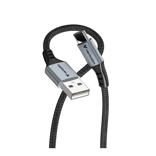 USB kábel, USB-A - USB-C, 1,2m, VERBATIM, fekete