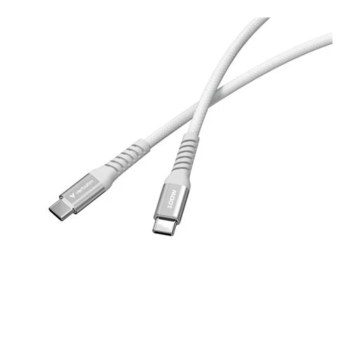 USB kábel, USB-C - USB-C, 1,2 m, 100W, mágneses, VERBATIM, szürke