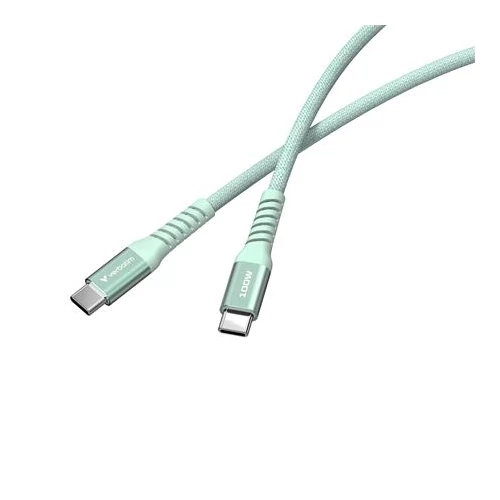 USB kábel, USB-C - USB-C, 1,2 m, 100W, mágneses, VERBATIM, zöld