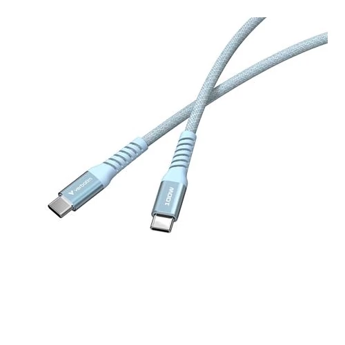 USB kábel, USB-C - USB-C, 1,2 m, 100W, mágneses, VERBATIM, kék
