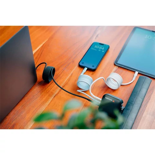 USB kábel, USB-C - USB-C, 1,2 m, 100W, mágneses, VERBATIM, kék