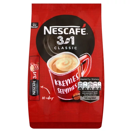 Instant kávé stick, 10x17 g, NESCAFÉ, 3in1 