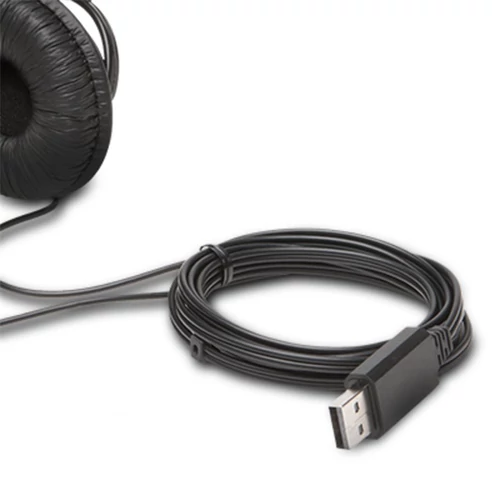 Fejhallgató, mikrofonnal, USB-A, KENSINGTON