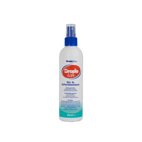 Kéz- és bőrfertőtlenítő aerosol 250 ml BradoLife/Bradoplus