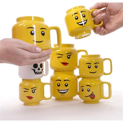 Bögre, kerámia, 530 ml, LEGO, Happy Boy