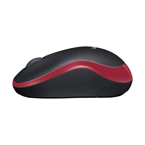 Logitech M185 vezeték nélküli piros notebook egér