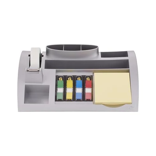 Asztali rendező, ragasztószalag adagolóval, 3M POSTIT 