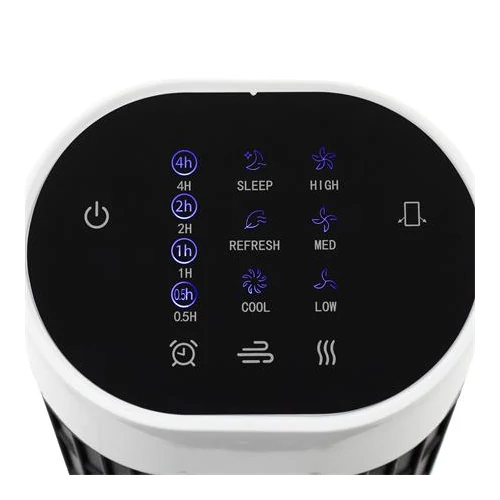 Oszlopventilátor, távirányítóval, 79 cm, 45 W, HOME, fekete