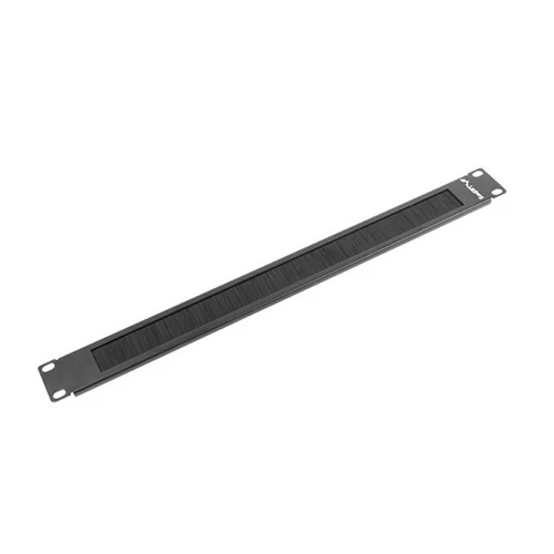 Lanberg AK-1101-B 19"/1U fésűs fekete kábelbevezető panel