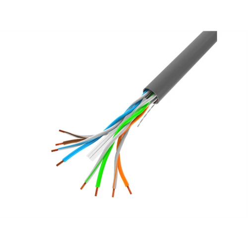 Lanberg LCF5-11CC-0305-S 305m Cat5e FTP szürke árnyékolt réz bevonatú alumínium patch kábel