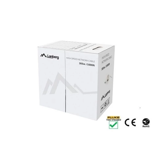 Lanberg LCU5-12CU-0305-R 305m Cat5e U/UTP AWG24 Fca PVC árnyékolatlan piros fali kábel