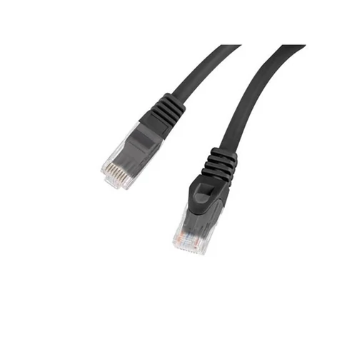 Lanberg PCU6-10CU-0050-BK 0,5m Cat6 U/UTP AWG26 LSZH árnyékolatlan fekete patch kábel