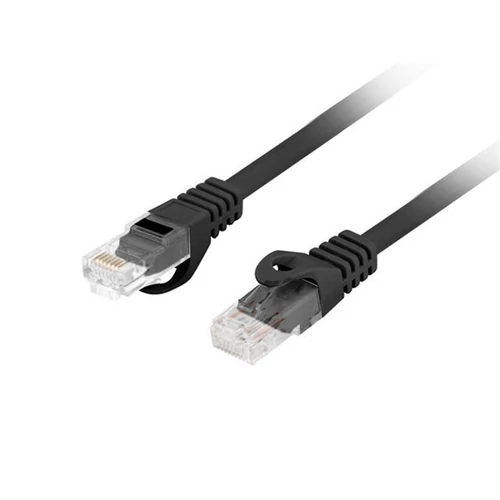 Lanberg PCU6-10CU-0300-BK 3m Cat6 U/UTP AWG26 LSZH árnyékolatlan fekete patch kábel