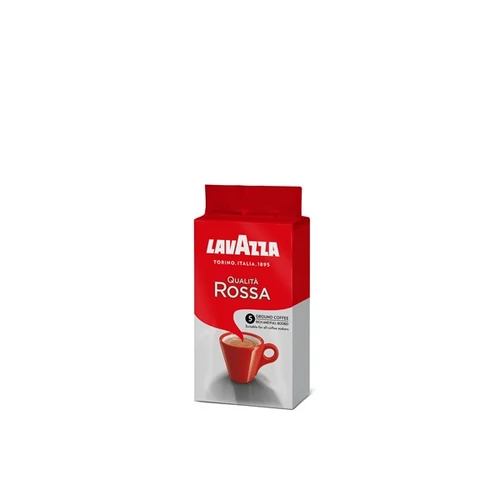 Kávé, pörkölt, őrölt, 250 g, LAVAZZA "Rossa"