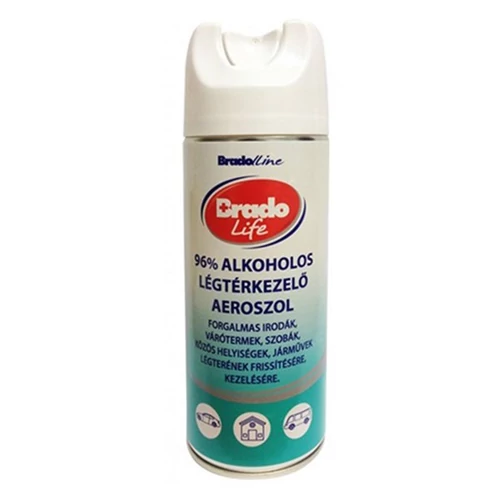Légtérkezelő aeroszol, alkoholos, 200 ml, BRADOLIFE