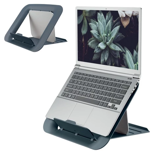 Laptop állvány, LEITZ "Ergo Cosy", bársonyszürke