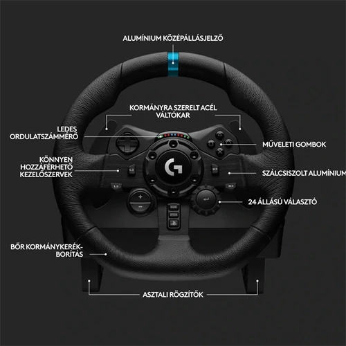 Logitech G923 Racing Wheel and Pedals PS4/PC kormány + pedálsor