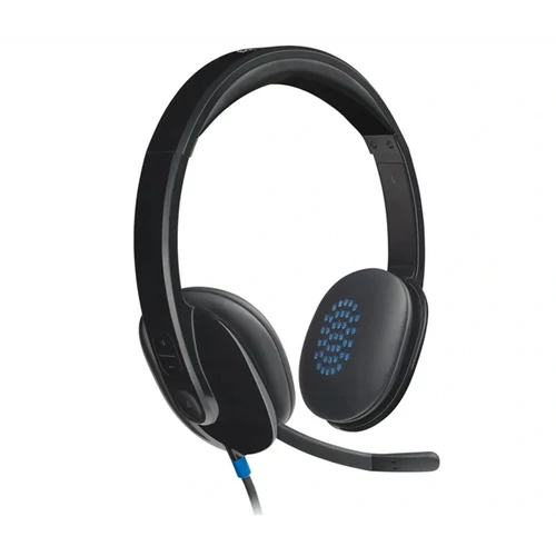 Fejhallgató, mikrofonnal, USB csatlakozás, LOGITECH 