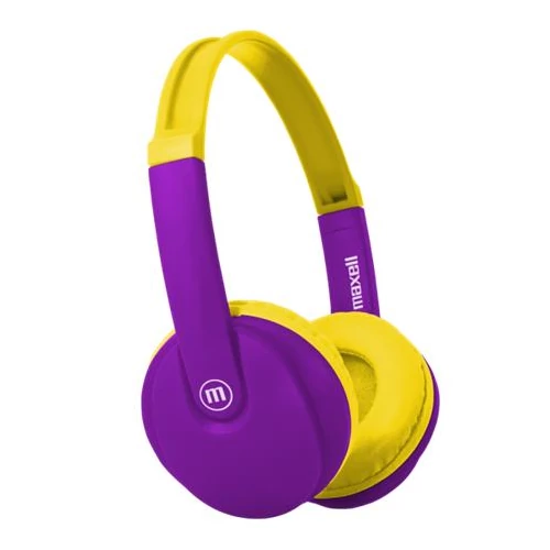 Maxell HP-BT350 BT KIDZ Kids Bluetooth Headset Yellow/Purple