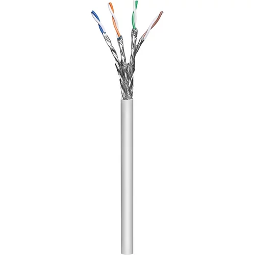 Manhattan Kábel - S/FTP Fali kábel dob (305m, réz, 23AWG, LSZH, CPR-Dca rated, Cat6a, Szürke)