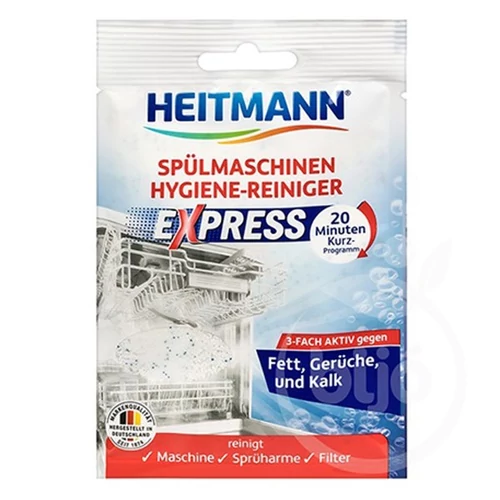 Mosogatógép tisztító por, 30 g, HEITMANN 