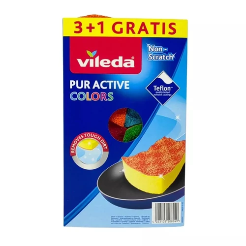 Mosogatószivacs, 3+1 db, VILEDA 