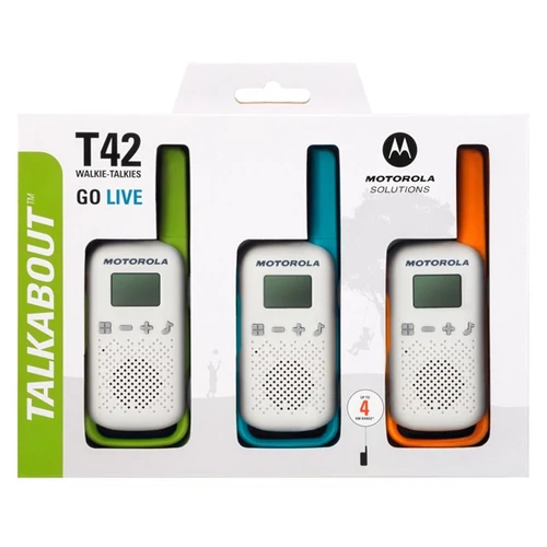 Motorola Talkabout T42 Triple Pack walkie talkie (3db)