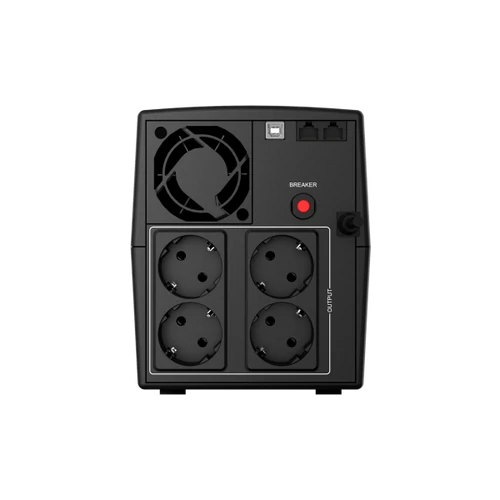 NJOY Szünetmentes 1000VA - Keen 1000 USB (4 Schuko, line-interaktív, USB menedzsment, RJ11/45 vonalvédelem, fekete)