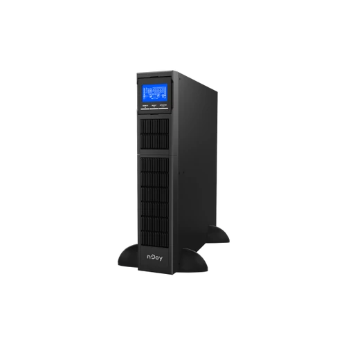 NJOY Szünetmentes 3000VA - Balder 3000 (On-line, RS232, USB, szoftver, LCD kijelző, 2U rack)