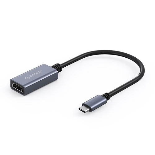 Orico kábel átalakító - CTH-GY /118/ (USB-C to HDMI, 4K/60Hz, szürke)