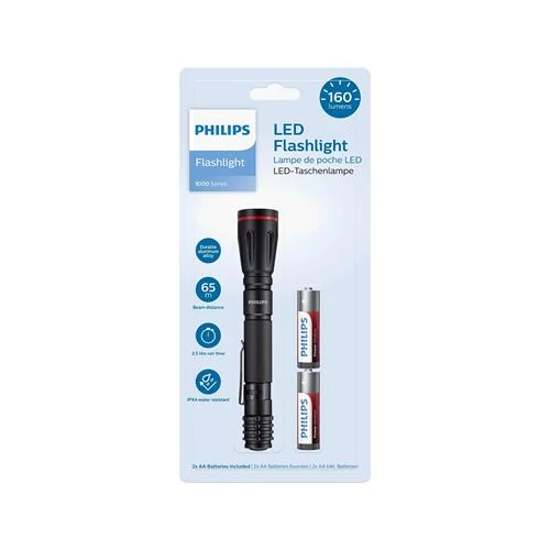 Elemlámpa, LED, 2xAA, PHILIPS