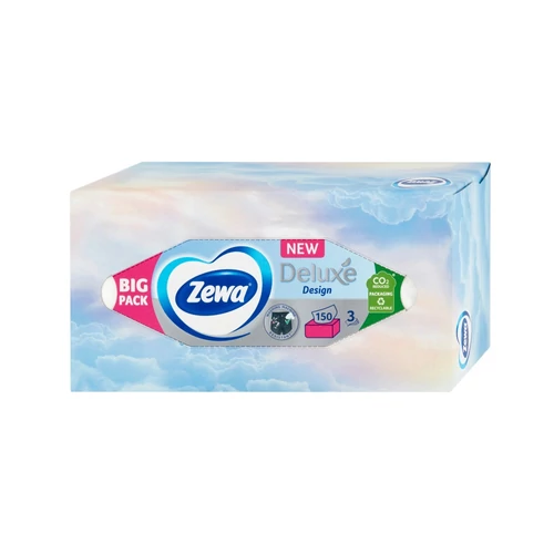 Papír zsebkendő, 3 rétegű, 150 db, ZEWA 